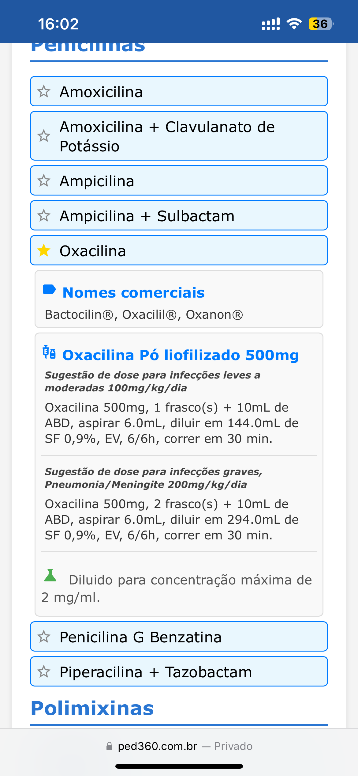 Calculadora pediátrica